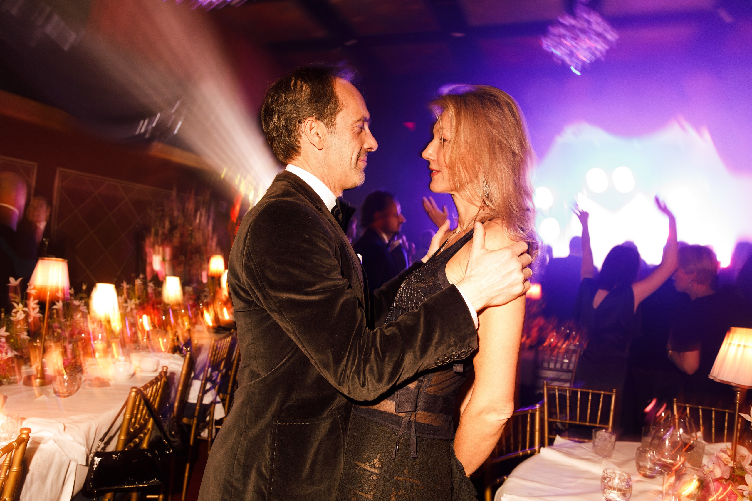 Guests dancing
